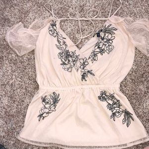 NWOT Express lace top Size Small